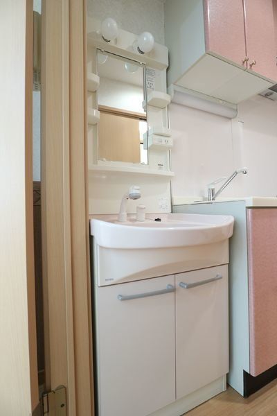 洗面設備　シャンプードレッサー付きです。