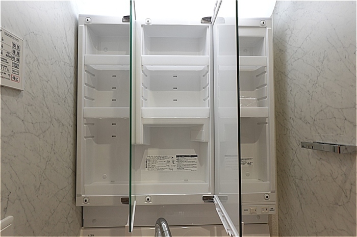 収納　洗面台・鏡裏収納