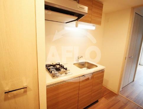 キッチン　ファステート大阪ドームシティ　ガス2口コンロシステムキッチン