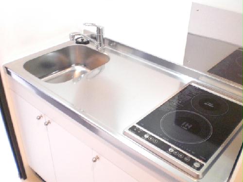 キッチン　手前ＩＨクッキングヒーター　奥ラジエントヒーター