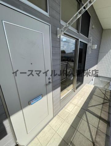 バルコニー　外からの目が気にならないバルコニーで洗濯物が干せます