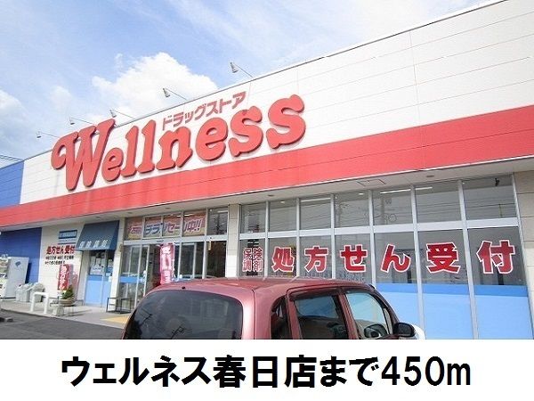 ドラックストア　ウェルネス春日店（ドラッグストア）まで450m