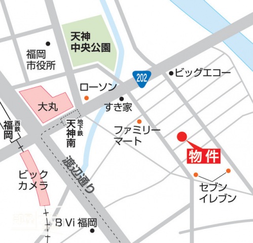 スーパー　MEIDI－YA　STORE福岡天神ストアー（スーパー）まで574m