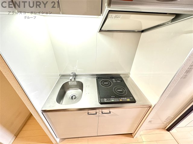 キッチン　2口ガスコンロ付きのシステムキッチン♪
