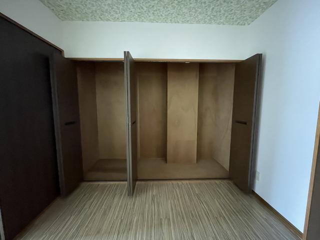 収納　奥行のあるクローゼットです。