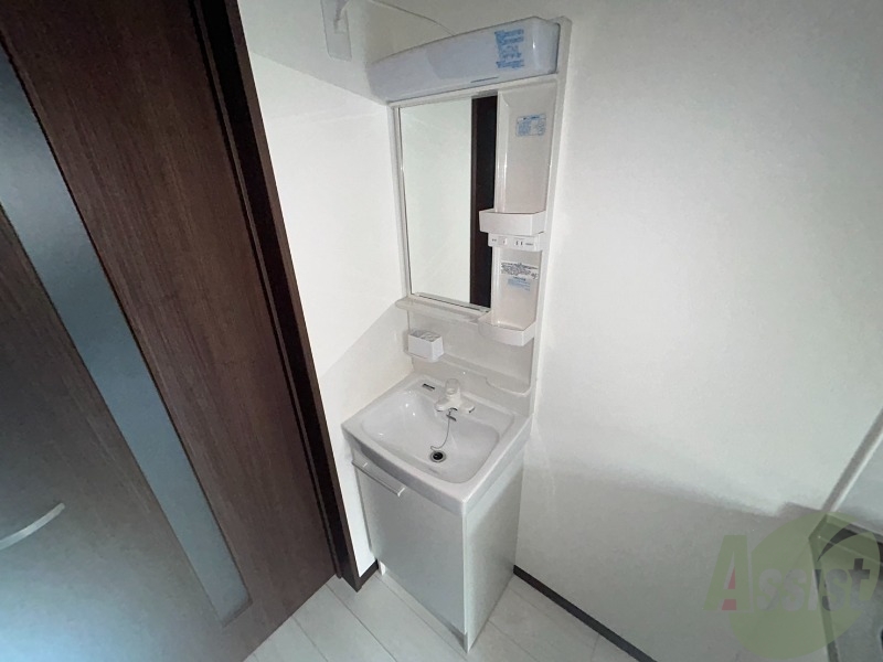 洗面設備　シャンプードレッサー付なので洗髪や洗顔もしやすいです