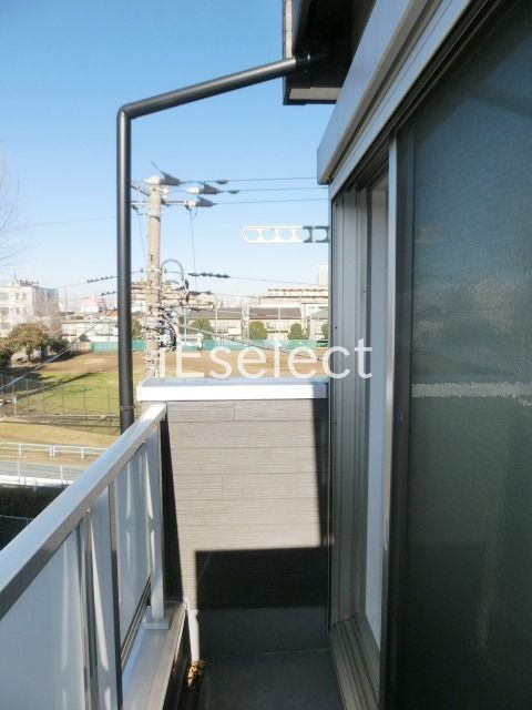 バルコニー　洗濯物もしっかり干せますね