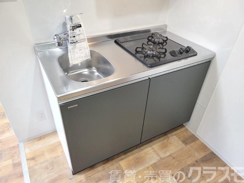 キッチン　２口コンロのシステムキッチン♪