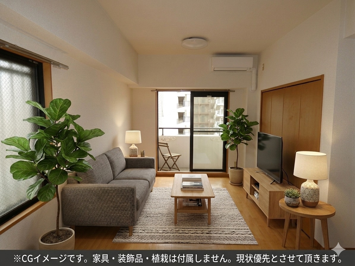 居室・リビング　CGによるイメージ図です。