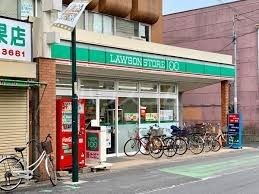 コンビニ　ローソンストア100 草加住吉店（コンビニ）まで657m