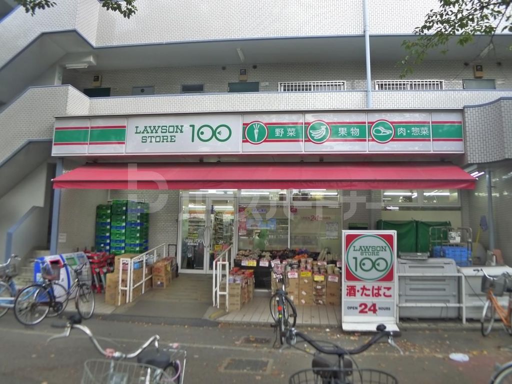 コンビニ　ローソンストア100船堀街道店（コンビニ）まで90m