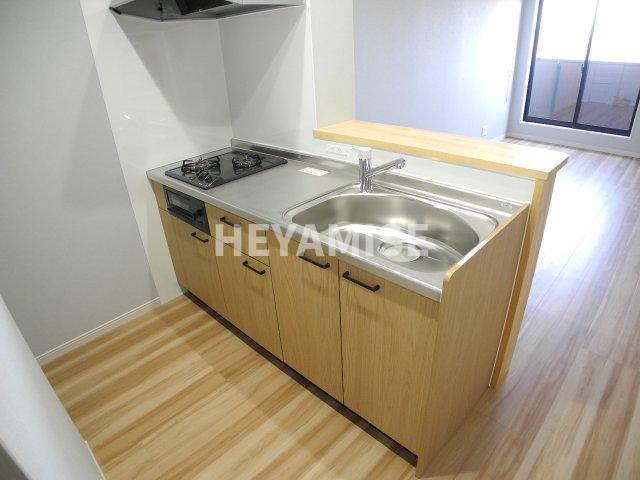キッチン　※室内画像は別号室のもの
