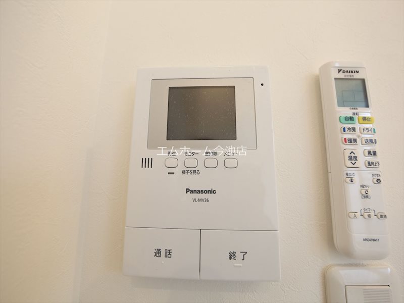 セキュリティ　TVモニター付インターホン完備