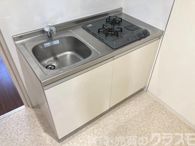 キッチン　２口コンロのシステムキッチン♪