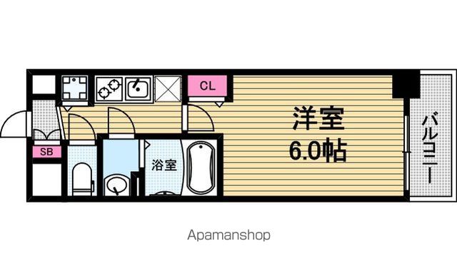 プレサンス心斎橋ブライトの間取り写真