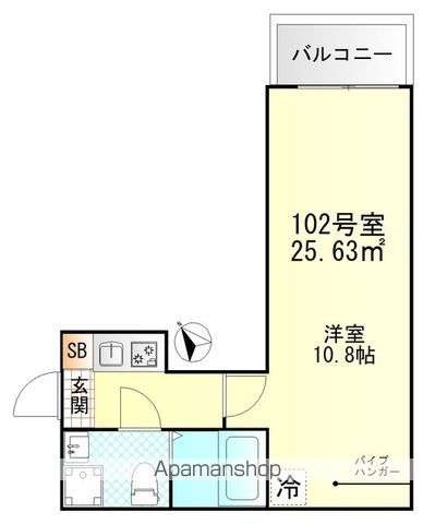 京急本線 雑色駅 徒歩10分 3階建 築1年の間取り写真