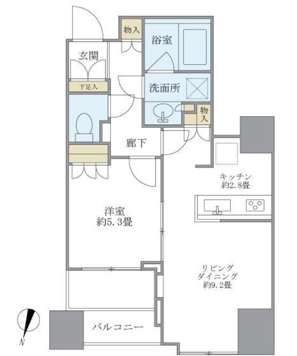 大崎ウエストシティタワーズ W棟の間取り写真