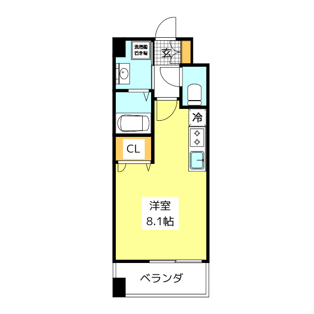 エンクレスト天神南PUREの間取り写真
