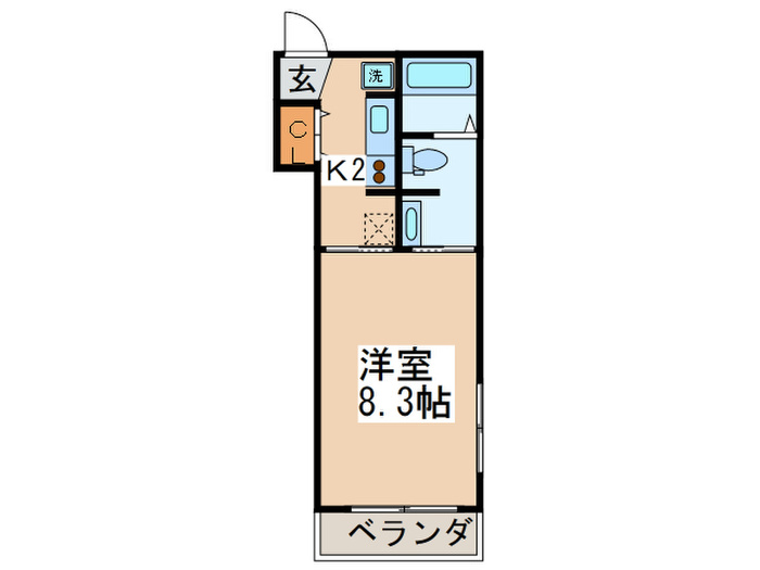 La verde SIMOKITAの間取り写真