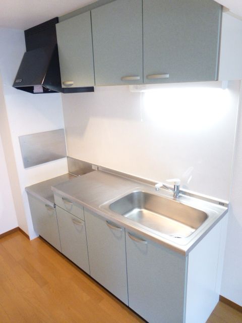 キッチン　２口コンロ設置可のキッチンです