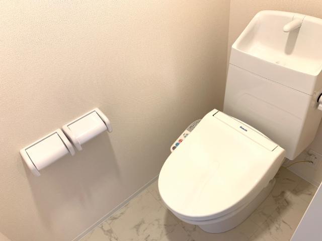 仮)太田市大島町 アパートA棟新築工事のトイレ写真