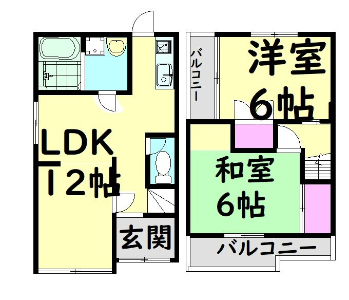 深井北町戸建の間取り写真