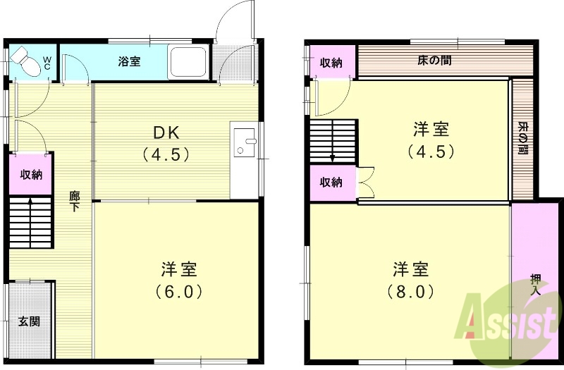 鈴蘭台東町5丁目戸建ての間取り写真