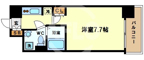 SERENiTE本町エコートの間取り写真