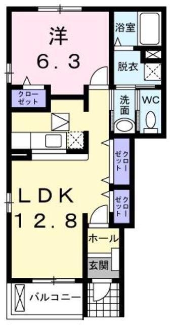 サイプレスAの間取り写真