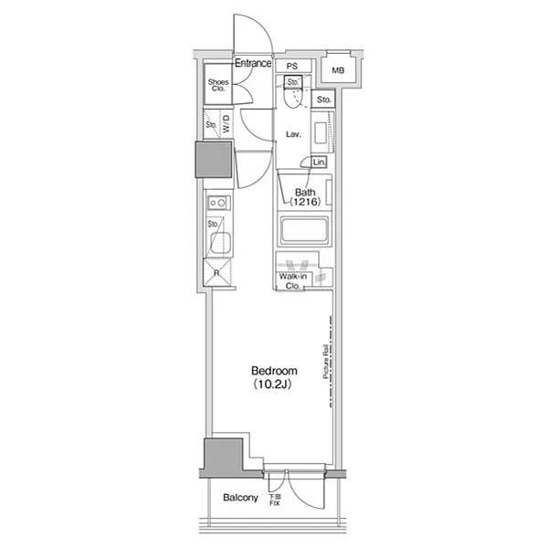 ザ・パークハビオ小石川の間取り写真