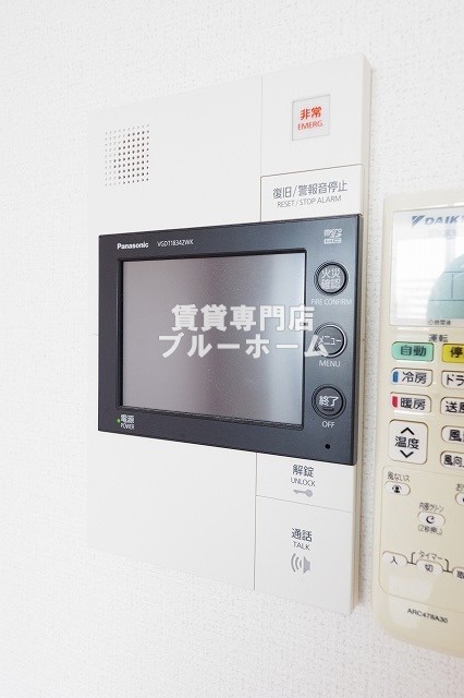 セキュリティ　モニター付きインターホン！