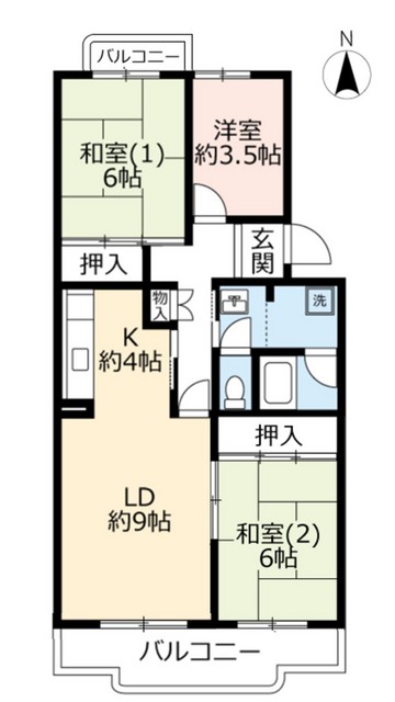 URアミティ学園西町の間取り写真