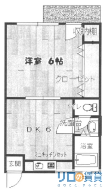 吉村コーポの間取り写真