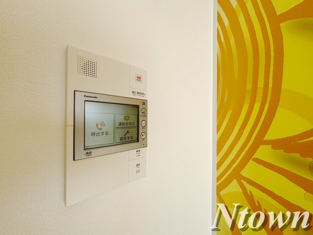 セキュリティ　モニター付きインターホンです
