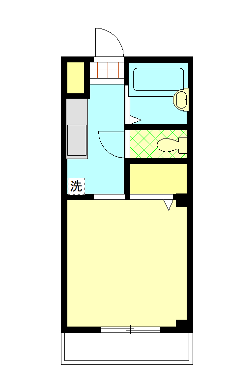都営浅草線 本所吾妻橋駅 徒歩4分 3階建 築23年の間取り写真
