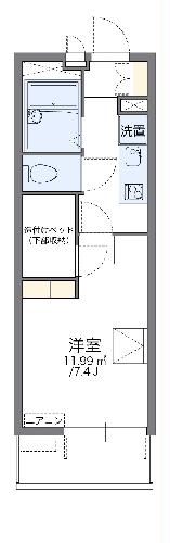 レオパレス龍門の間取り