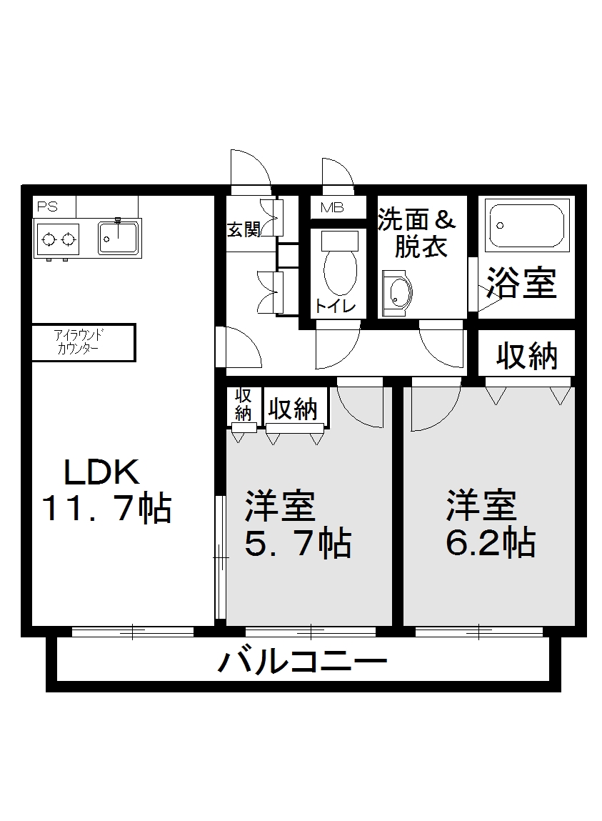 グランフォート・Ｓの間取り