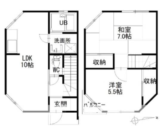 コーポサンライズの間取り