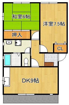 プチメゾン清田町IIの間取り