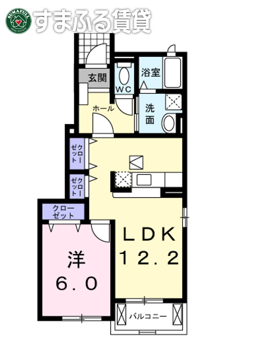 アンソレイユ西山IIの間取り