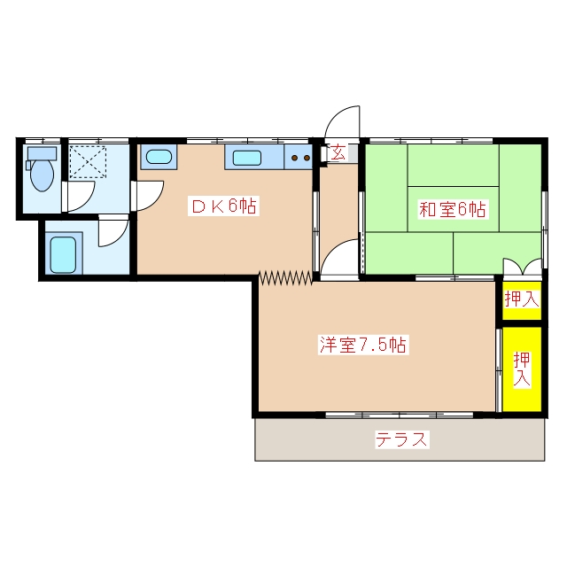 コーポサカエ　IIの間取り