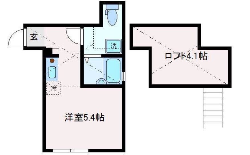 東京都板橋区上板橋２（アパート）の賃貸物件の間取り
