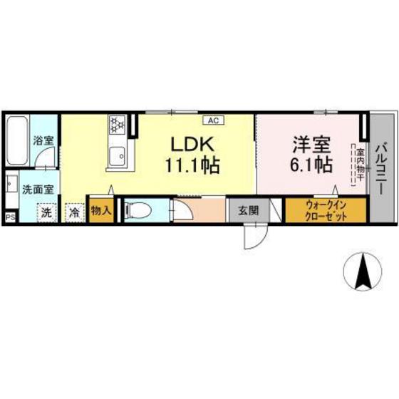 Ｄ－ｒｏｏｍコサコの間取り