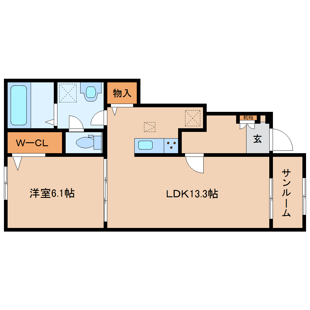 【御所市大字東松本のアパートの間取り】