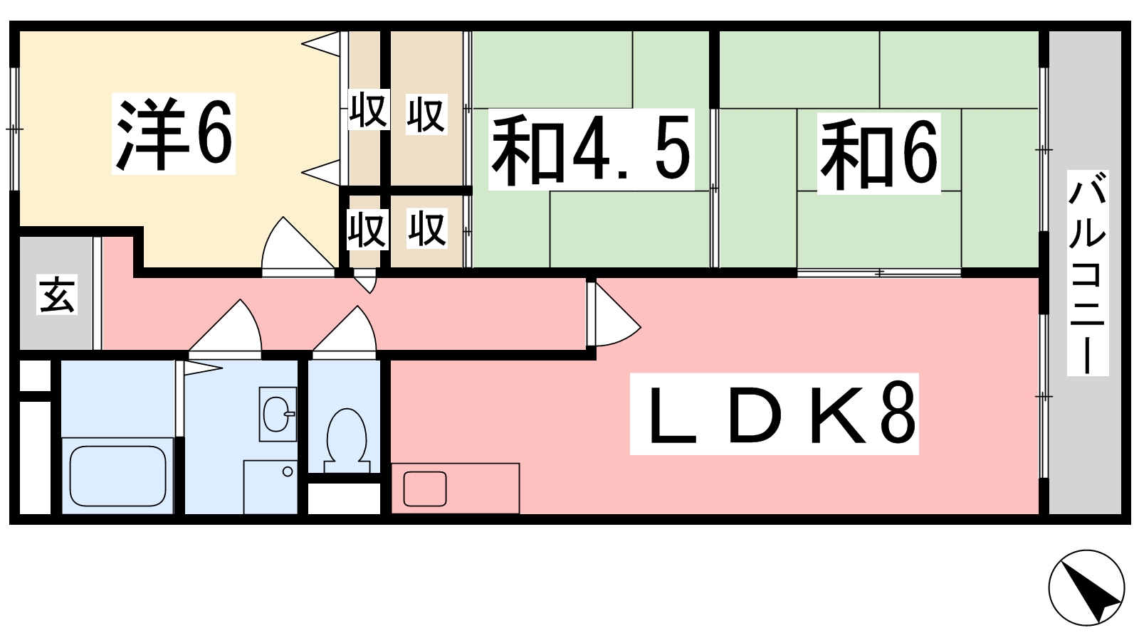 【スバル城南の間取り】