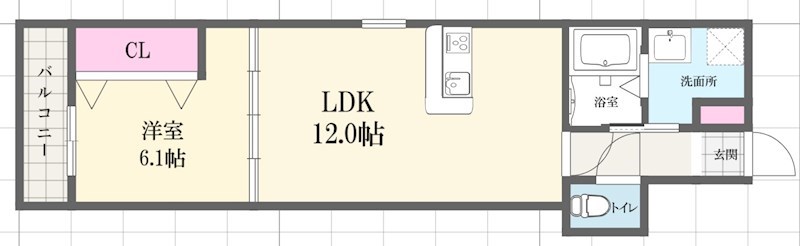 ブロンテ北在家WESTの間取り