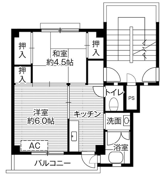 相馬市黒木のマンションの間取り