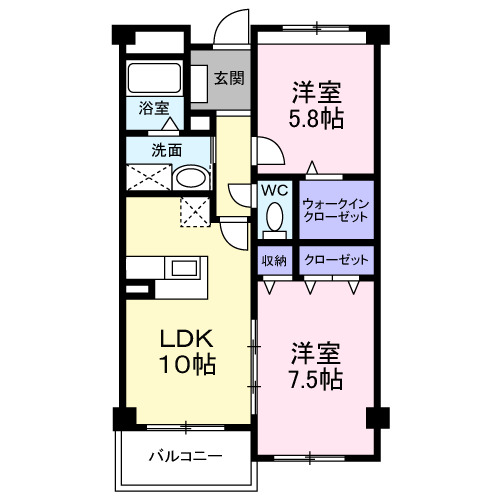 和泉市観音寺町のマンションの間取り