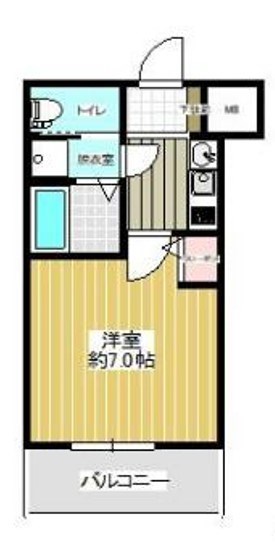 神戸市兵庫区新開地のマンションの間取り