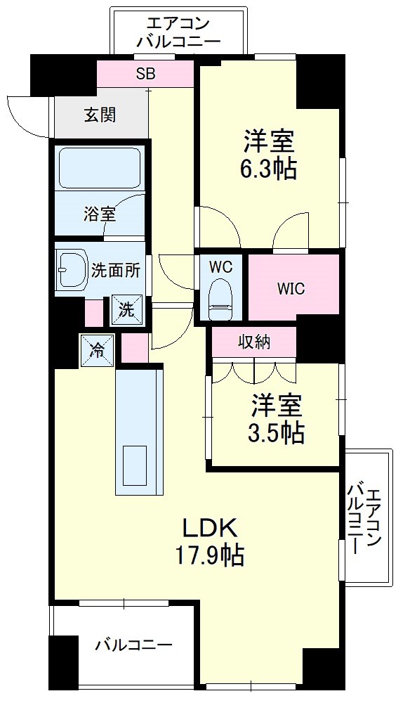 アートフォルム元城の間取り